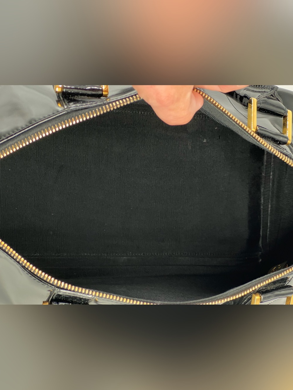 CHANEL VINTAGE PATENT BOSTON BAG - Picture 12 of 15